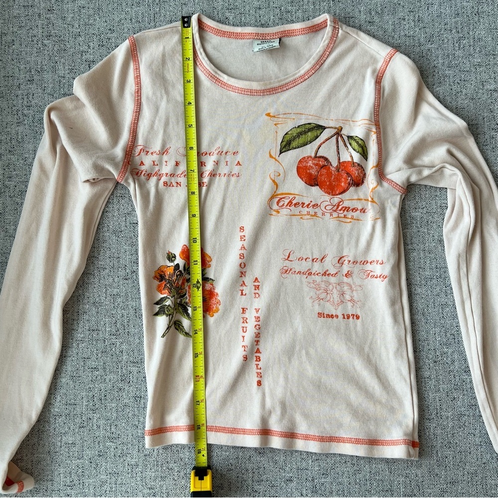 Urban Outfitters Cherries Fruit Top Size XS 100% Cotton - Picture 13 of 16